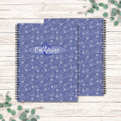 Vintag Inspiriert Elegant Blue Floral Notebook Notizblock