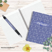 Vintag Inspiriert Elegant Blue Floral Notebook Notizblock