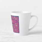Vintag Inspiriert Elegante Rosa Flora Latte Tasse (Rechts)