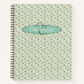 Vintag Inspiriert elegantes Cream Floral-Notebook Notizblock (Vorderseite)