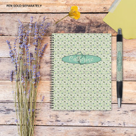 Vintag Inspiriert elegantes Cream Floral-Notebook Notizblock