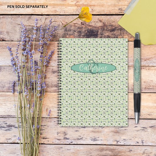 Vintag Inspiriert elegantes Cream Floral-Notebook Notizblock