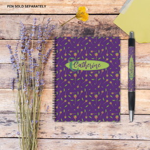 Vintag Inspiriert Elegantes Lila BlumenNotebook Notizblock