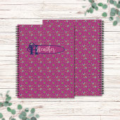 Vintag Inspiriert Elegantes Rosa-Flachbildschirm Notizblock