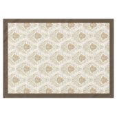 Vintag Inspiriert Elfenbeindamast Delikate Wasserf Tischdecke (Vorderseite (Horizontal))