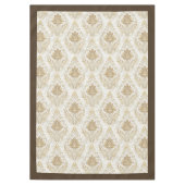 Vintag Inspiriert Elfenbeindamast Delikate Wasserf Tischdecke (Vorderseite)