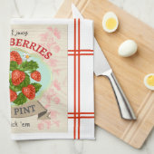 Vintag Inspiriert Erdbeere Geschirrtuch (Viertel Falte)