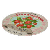 Vintag Inspiriert Erdbeerrunde Schneidebrett (Ecke)