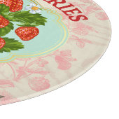 Vintag Inspiriert Erdbeerrunde Schneidebrett (Ecke)