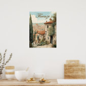 Vintag Inspiriert Florenz Poster (Küche)