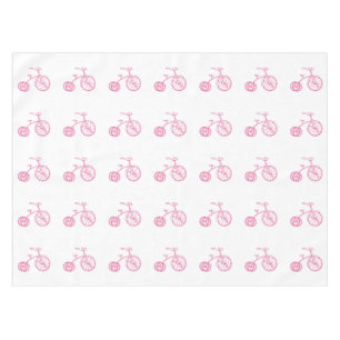 Vintag Inspiriert Girly Bike Pink & White Tricycle Tischdecke