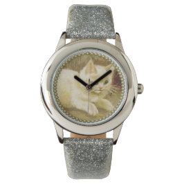 Vintag Inspiriert Kittenmalerei Kid's Armbanduhr