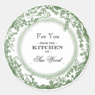 Vintag Inspiriert Küchengeschenke - Etiketten Runder Aufkleber