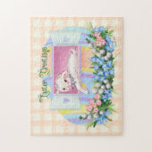 Vintag Inspiriert Lamm im Ostereier-Jigsaw-Puzzle Puzzle (Vertikal)