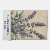 Vintag Inspiriert Lavendel Kräuterapothecary Geschirrtuch (Horizontal)