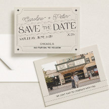 Vintag Inspiriert Matchbox "Save the Date"