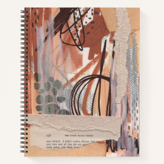 Vintag Inspiriert Mixed Media Spiral Notebook Notizblock
