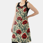 Vintag Inspiriert Muster für Rote Pfoten Schürze (InSitu)