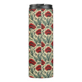 Vintag Inspiriert Muster für Rote Pfoten Thermosbecher (Rückseite)