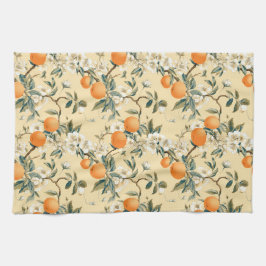 Vintag Inspiriert Orange Grove Floral Gemustert Geschirrtuch