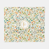 Vintag Inspiriert Paisley Leaf Muster (2) Fleecedecke (Vorderseite (Horizontal))