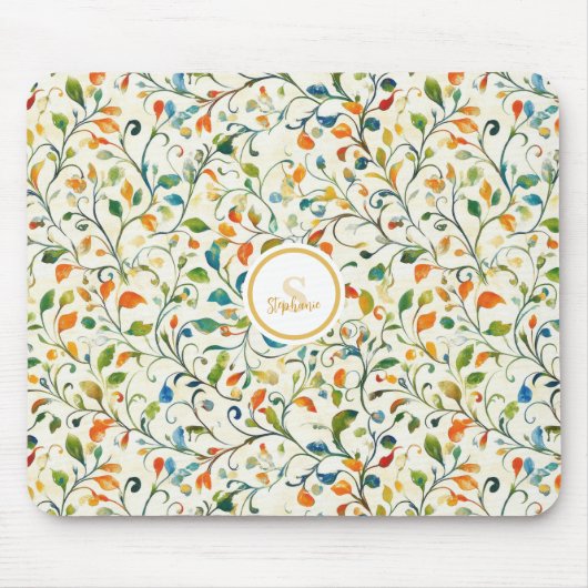 Vintag Inspiriert Paisley Leaf Muster (2) Mousepad (Vorne)