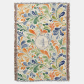 Vintag Inspiriert Paisley Leaf Muster (4) Decke (Vorderseite Vertikal)