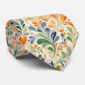 Vintag Inspiriert Paisley Leaf Muster (4) Krawatte (Gerollt)
