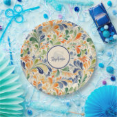 Vintag Inspiriert Paisley Leaf Muster (4) Pappteller (Party)