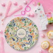 Vintag Inspiriert Paisley Leaf Muster (4) Pappteller (Party)