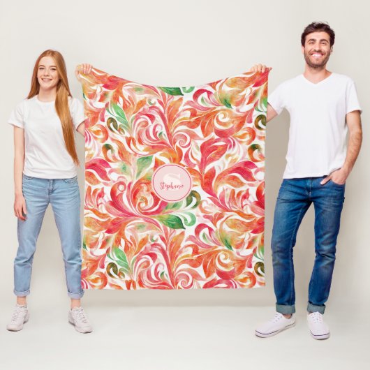Vintag Inspiriert Paisley Leaf Muster (5) Fleecedecke (Beispiel)