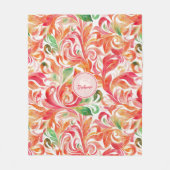 Vintag Inspiriert Paisley Leaf Muster (5) Fleecedecke (Vorderseite)