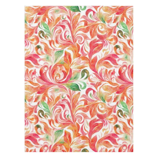 Vintag Inspiriert Paisley Leaf Muster (5) Tischdecke (Vorderseite)