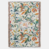 Vintag Inspiriert Paisley Leaf Muster Decke (Vorderseite Vertikal)