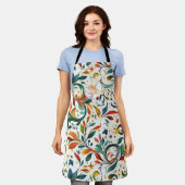 Vintag Inspiriert Paisley Leaf Muster Schürze (Getragen)
