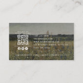 Vintag inspiriert, qr-Code-Ereignisplanung Visitenkarte (Rückseite)