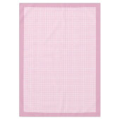 Vintag Inspiriert rosa Karo Tablett für Zuhause Tischdecke (Vorderseite)