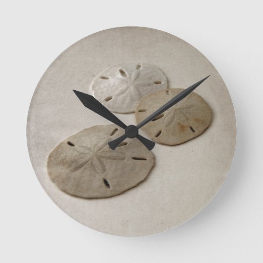 Vintag Inspiriert SandDollars Runde Wanduhr (Vorderseite)