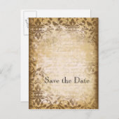 Vintag Inspiriert Save the Date Postkarten (Vorne/Hinten)
