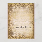 Vintag Inspiriert Save the Date Postkarten (Vorderseite)