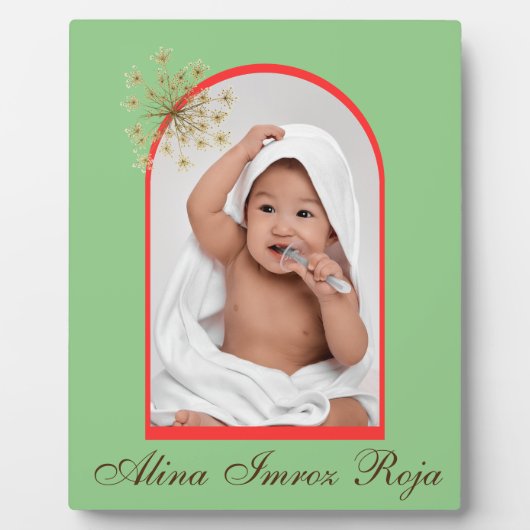 Vintag Inspiriert Tablette Plaque 8x10 mit Easel Fotoplatte (Vorderseite)