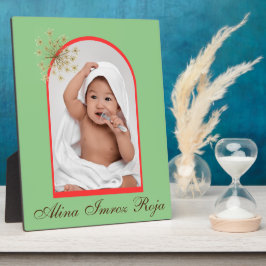 Vintag Inspiriert Tablette Plaque 8x10 mit Easel Fotoplatte