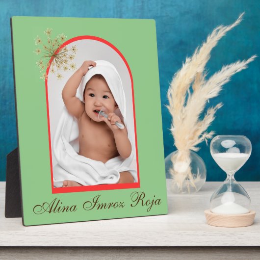 Vintag Inspiriert Tablette Plaque 8x10 mit Easel Fotoplatte (Seite)