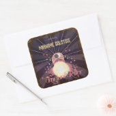 Vintag inspiriert Wahrsager Quadratischer Aufkleber (Umschlag)