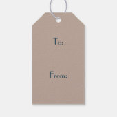 Vintag Inspiriert Weihnachtsfeiertage Geschenkanhänger (Rückseite)