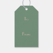 Vintag Inspiriert Weihnachtsfeiertage Geschenkanhänger (Rückseite)