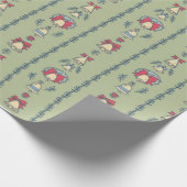 Vintag Inspiriert Weihnachtsglocken Geschenkpapier (Ecke)