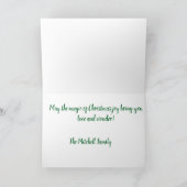 Vintag Inspiriert Weihnachtskarte Karte (Innenseite)