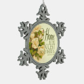 Vintag Inspiriert Weihnachtsschmuck Schneeflocken Zinn-Ornament (Links)