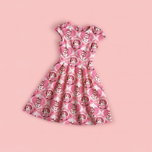 Vintag inspiriert Welpen und Kätzchen Stoff